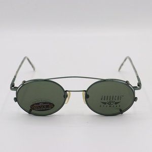 COPY - Jordache Dark Forest Green Clip on Sunglasses